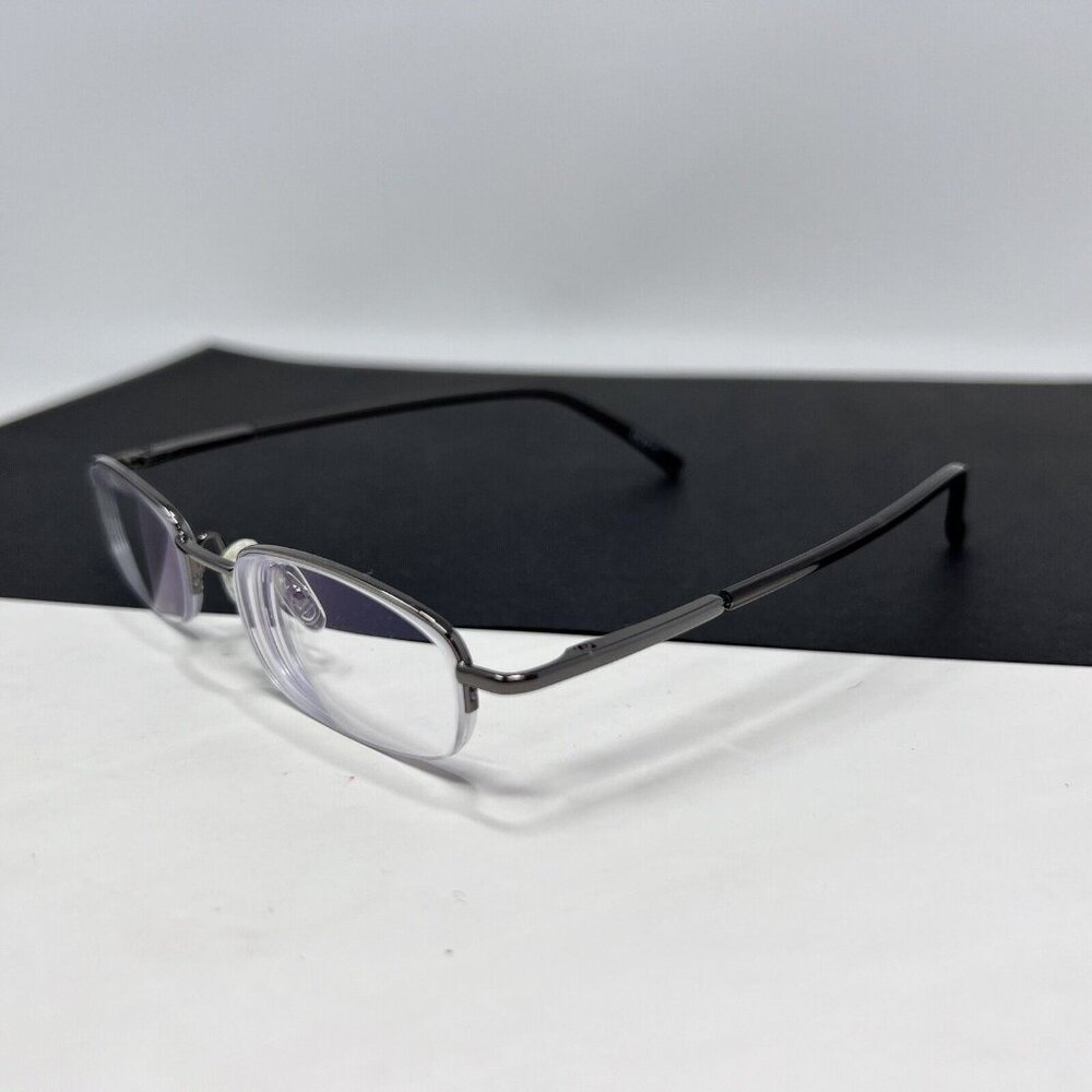 Zenni 452012 Black and Gray Oval Eyeglasses Frames Spring Hinges